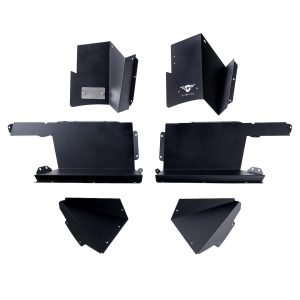 Combat Offrd Fender Well Liner, Battle Ready, Powder Coated, Black, Aluminum, Set of 2, With Stainless Steel Hardware – 35-1069