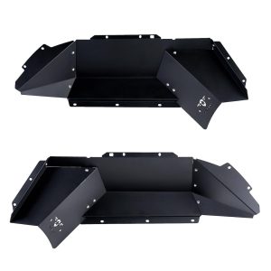 Combat Offrd Fender Well Liner, Battle Ready, Powder Coated, Black, Aluminum, Set of 2, With Stainless Steel Hardware – 35-1069
