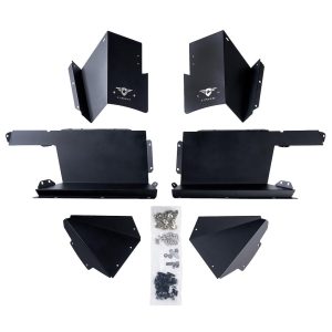 Combat Offrd Fender Well Liner, Battle Ready, Powder Coated, Black, Aluminum, Set of 2, With Stainless Steel Hardware – 35-1069