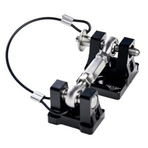 Combat Offrd Hood Latch, Off-The-Turnbuckle, Lockable, Polished, Silver, Billet Aluminum, Set of 2 – 99-1090