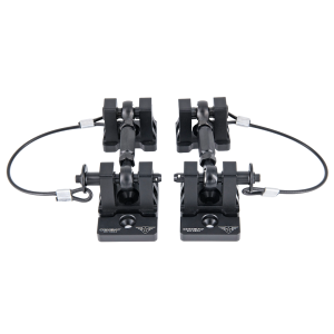 Combat Offrd Hood Latch, Off-The-Turnbuckle Black Out Series, Lockable, Pvd Coated, Billet Aluminum, Set of 2 – 99-1091