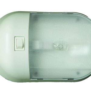 Creative Pro Dome Light, Command ®, Single White Lens, Incandescent, With Polycarbonate Lens and Rocker Switch – CMD-001-901XPB