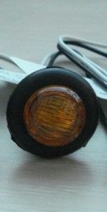 Creative Pro Clearance Light, Command ®, LED, Round, 3/4 Inch Diameter, Amber Lens, With Grommet, 0.5 Watts, Bullet Light – CMD-003-183AA
