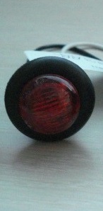Creative Pro Clearance Light, Command ®, LED, Round, 3/4 Inch Diameter, Red Lens, With Grommet, 0.5 Watts, Bullet Light – CMD-003-183RR
