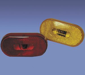 Creative Pro Tail Light Assembly, Command ®, Incandescent, Red Lens, Polar White Housing, Single, 12 Volt – CMD-003-54P