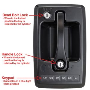 Creative Pro Entry Door Handle, Mrl Ultra Pro Es, Paddle Style Handle for Motorcoach Entry Door – MRLBT-42560-2006-1PK