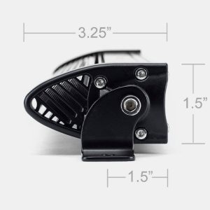 Cali Raised Light Bar, LED, 42 Inch Length, 5 Watt Cree LED, 200 Watt, White Spot Beam, 20000 Lumens, Clear Polycarbonate Lens – CR2315