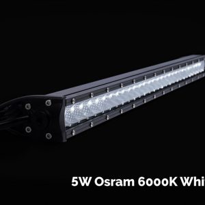 Cali Raised Light Bar, LED, 42 Inch Length, 5 Watt Cree LED, 200 Watt, White Spot Beam, 20000 Lumens, Clear Polycarbonate Lens – CR2315
