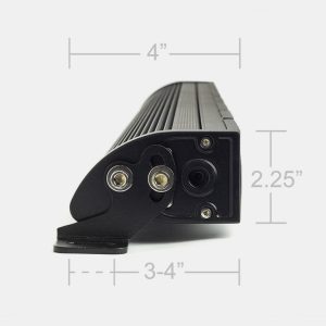 Cali Raised Light Bar, LED, 43 Inch Length, 5 Watt 24 Cree Leds, 240 Watt, Amber Flood Beam/ White Spot Beam, 28000 Lumens – CR2317