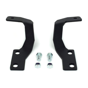 Cali Raised Driving/ Fog Light Mounting Bracket, Bolt-On, Powder Coated, Mounts Two Lights, Black, Set of 2, With Mounting Hardware – CR2346