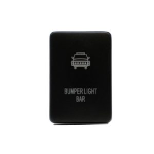 Cali Raised Multi Purpose Switch, Bumper Light Bar Logo, 12 Volt, Rocker, Rectangular, Blue Illumination, Black Housing – CR2383