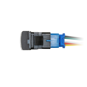 Cali Raised Multi Purpose Switch, 12 Volt, For LED Ditch Lights, Rocker, Square, Blue Illumination, Black Housing – CR2386