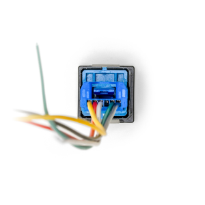 Cali Raised Multi Purpose Switch, 12 Volt, For LED Ditch Lights, Rocker, Square, Blue Illumination, Black Housing – CR2386