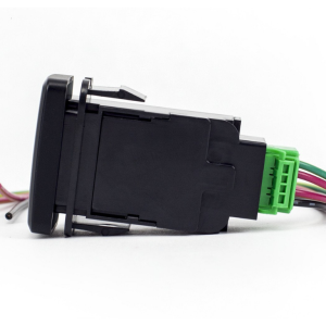 Cali Raised Multi Purpose Switch, On-Off, Backup Light Logo, 12 Volt, Rocker, Rectangular, Blue Illumination, Black – CR2388