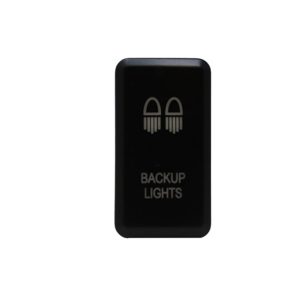Cali Raised Multi Purpose Switch, On-Off, Backup Light Logo, 12 Volt, Rocker, Rectangular, Blue Illumination, Black – CR2388