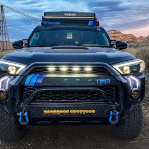 Cali Raised Driving/ Fog Light, LED Bulb, Clear Bulbs, 3 Inch X 2 Inch Rectangular, 27 Watt, 45 Degree Flood Beam, 2500 Lumens, Clear Lens – CR2497
