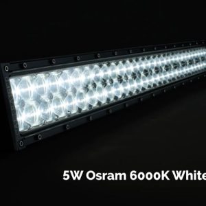 Cali Raised Light Bar, 32 Inch Length, Dual Row Spot/ Combo Beam, 30000 Lumens, LED Clear, Clear Lens, Black Aluminum Housing, Bumper Mount – CR2566