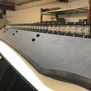 Cali Raised Light Bar, 42 Inch Length, Spot/ Combo Beam, 40000 Lumens, LED Amber, Clear Lens, Black Aluminum Housing, Roof Rack Mount – CR2675