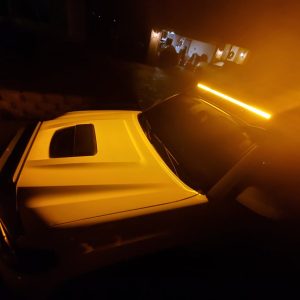 Cali Raised Light Bar, 42 Inch Length, Spot/ Combo Beam, 40000 Lumens, LED Amber, Clear Lens, Black Aluminum Housing, Roof Rack Mount – CR2675