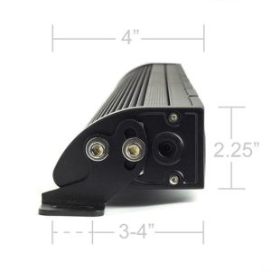 Cali Raised Light Bar, 43 Inch Length, Spot/ Combo Beam, 24000 Lumens, LED Clear, Clear/ Amber Lens, Black Aluminum Housing, Roof Rack Mount – CR2711