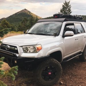 Cali Raised Roof Rack, Economy, Powder Coated, Black, Steel and Aluminum Side Panels, Without Light Bar/ Side and Rear Light Cutouts – CR2818