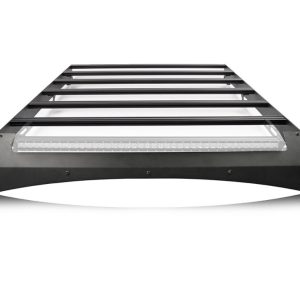 Cali Raised Roof Rack, Economy, Powder Coated, Black, Steel and Aluminum Side Panels, Without Light Bar/ Side and Rear Light Cutouts – CR2818