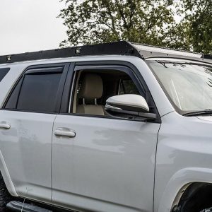 Cali Raised Roof Rack, Premium, Powder Coated, Black, Steel and Aluminum Side Panels, Without Rear Light Cutouts – CR2829