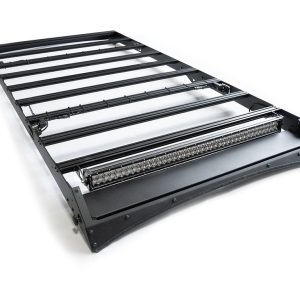 Cali Raised Roof Rack, Premium, Powder Coated, Black, Steel and Aluminum Side Panels, Without Rear Light Cutouts – CR2829
