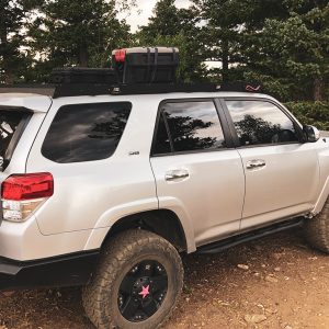 Cali Raised Roof Rack, Premium, Powder Coated, Black, Aluminum Side Panels/ Adjustable Steel Feet, Single – CR2836
