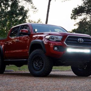Cali Raised Light Bar, 32 Inch Length, Spot/ Combo Beam, 30000 Lumens, LED Clear, Clear Lens, Black Aluminum Housing, Bumper Mount – CR2840