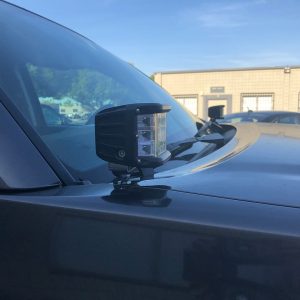 Cali Raised Driving/ Fog Light, LED, 9 White Cree 3 Watt LED, Side Projecting, Rectangular, 27 Watt, 2500 Lumens, Polycarbonate Clear Lens – CR2860