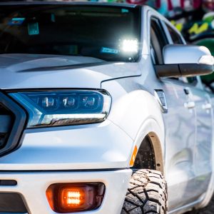 Cali Raised Driving/ Fog Light, LED, 6 White Cree 3 Watt LED, 3 Inch X 2 Inch Rectangular, 18 Watt, Polycarbonate Clear Lens – CR2920