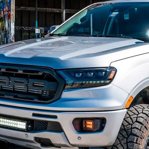 Cali Raised Driving/ Fog Light, LED, 6 White Cree 3 Watt LED, 3 Inch X 2 Inch Rectangular, 18 Watt, Polycarbonate Clear Lens – CR2920