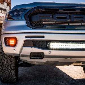 Cali Raised Light Bar, LED, 22 Inch Length, 40 White 5D Optic Osram 5 Watt LED, 200 Watt, Combo Beam, 20000 Lumens, Clear Polycarbonate Lens – CR2922