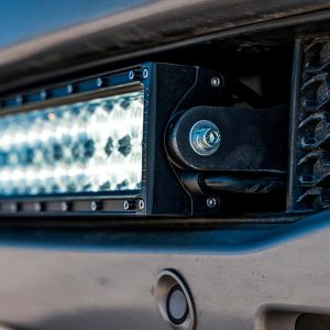 Cali Raised Light Bar, LED, 22 Inch Length, 40 White 5D Optic Osram 5 Watt LED, 200 Watt, Combo Beam, 20000 Lumens, Clear Polycarbonate Lens – CR2923