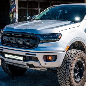 Cali Raised Light Bar, LED, 22 Inch Length, 40 White 5D Optic Osram 5 Watt LED, 200 Watt, Combo Beam, 20000 Lumens, Clear Polycarbonate Lens – CR2923