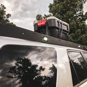 Cali Raised Roof Rack, Premium, Powder Coated, Black, Aluminum Side Panels/ Adjustable Steel Feet, Single – CR2945