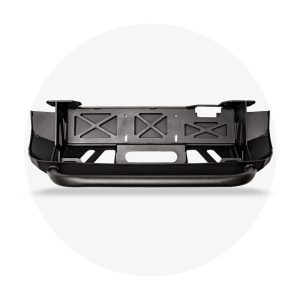 Cali Raised Bumper, One Piece Design, Direct-Fit, Mounting Hardware Included, Without Grille Guard, With Internal Winch Mount – CR3210