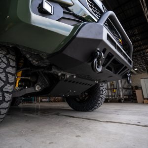 Cali Raised Bumper, One Piece Design, Direct-Fit, Mounting Hardware Included, Without Grille Guard, With Internal Winch Mount – CR3210
