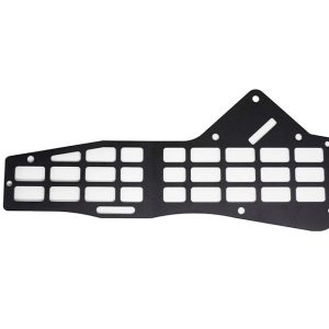 Cali Raised Molle Cargo Panel, Used to Store Tools, Center Console Mount, Powder Coated, Black, Steel, With Mounting Hardware, Set of 2 – CR3615