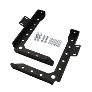 Cali Raised Bed Side Support, Direct-Fit, Powder Coated with Durable Semi-Gloss Mini Texture, Black, Set of 2 – CR3619