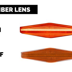 Cali Raised Grille Light – LED, Use with Front Grille, Amber, Set of 3, Raptor Style, With Mounting Hardware – CR3684