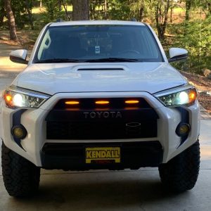 Cali Raised Grille Light – LED, Use with Front Grille, Amber, Set of 3, Raptor Style, With Mounting Hardware – CR3684