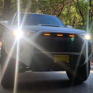 Cali Raised Grille Light – LED, Use with Front Grille, Amber, Set of 3, Raptor Style, With Mounting Hardware – CR3684