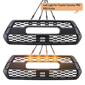 Cali Raised Grille Light – LED, Use with Front Grille, Amber, Set of 4, Raptor Style – CR3688