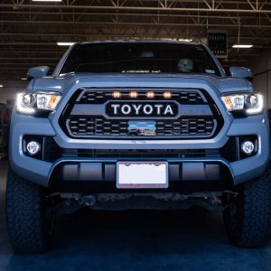 Cali Raised Grille Light – LED, Use with Front Grille, Amber, Set of 4, Raptor Style – CR3688
