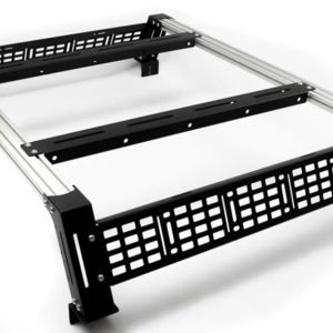 Cali Raised Bed Cargo Rack, Overland, 1100 Pounds Capacity, Bolt-On, Powder Coated, Black, Aluminum, Without Tool Box Mount Kit – CR3701