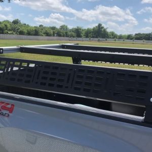 Cali Raised Bed Cargo Rack, Overland, 1100 Pounds Capacity, Bolt-On, Powder Coated, Black, Aluminum, Without Tool Box Mount Kit – CR3701