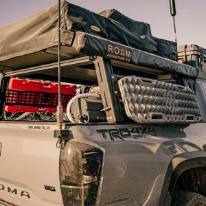 Cali Raised Bed Cargo Rack, Overland, 1100 Pounds Capacity, Bolt-On, Powder Coated, Black, Aluminum, Without Tool Box Mount Kit – CR3703