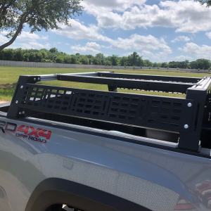 Cali Raised Bed Cargo Rack, Overland, 1100 Pounds Capacity, Bolt-On, Powder Coated, Black, Aluminum, Without Tool Box Mount Kit – CR3703